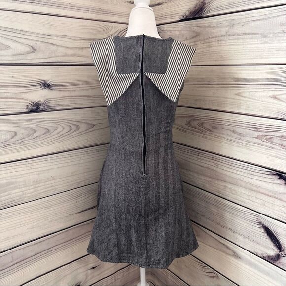 MODCLOTH Mata Traders Herringbone Collar Fit & Flare Dress - Picture 4 of 7